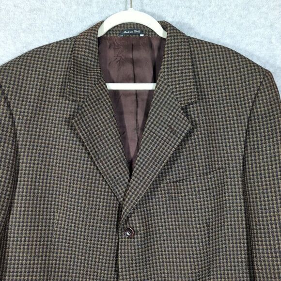 Other - Lanificio di Pray Wool Herringbone Sport Coat Blazer Jacket Mens 44R Vito Rufolo